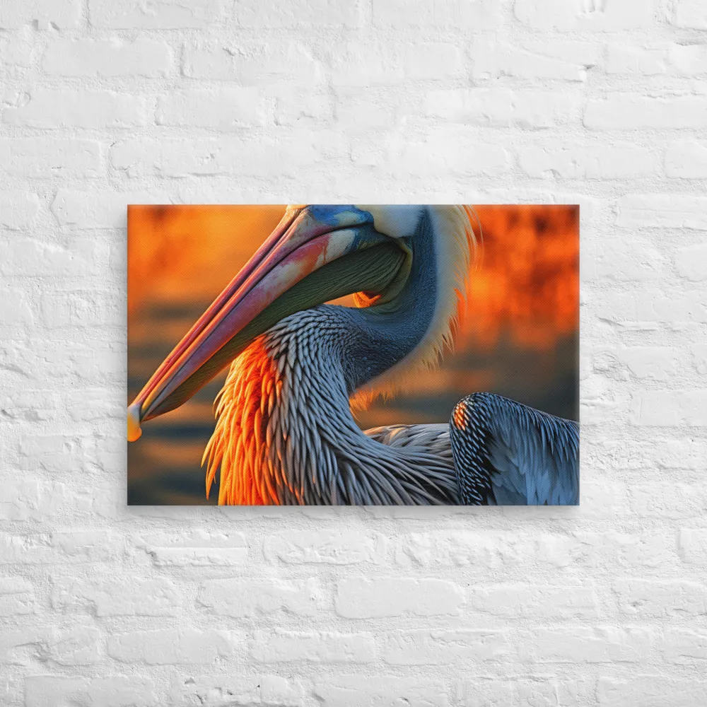 Elegance of the Pelican at Sunset