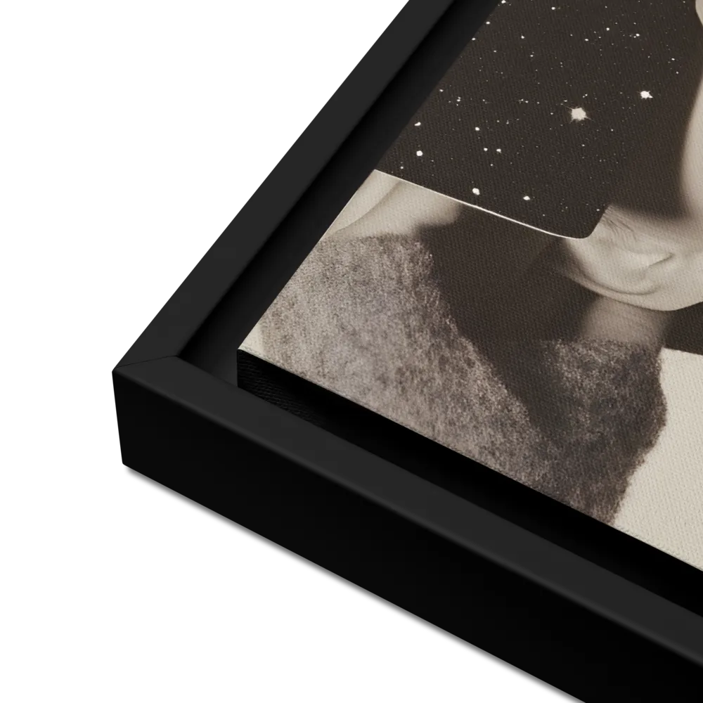 Celestial Elegance | Canvas with Black Frame | 16″×20″