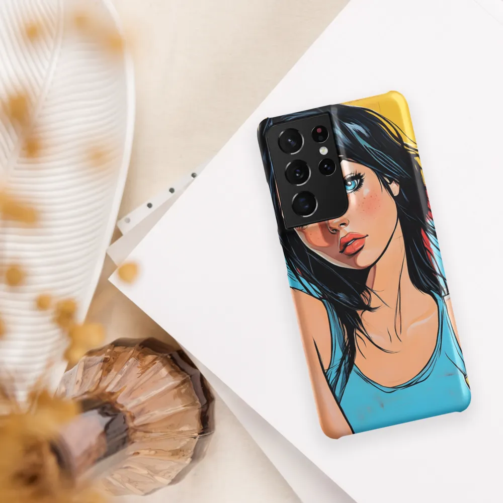 Vibrant Portrait of Modern Youth | Phone Case |  S21 Ultra | Snap Case | Matte