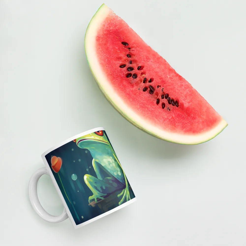 Playful Frogs in a Lush Pond | Mugs | Multiple Sizes & Colors