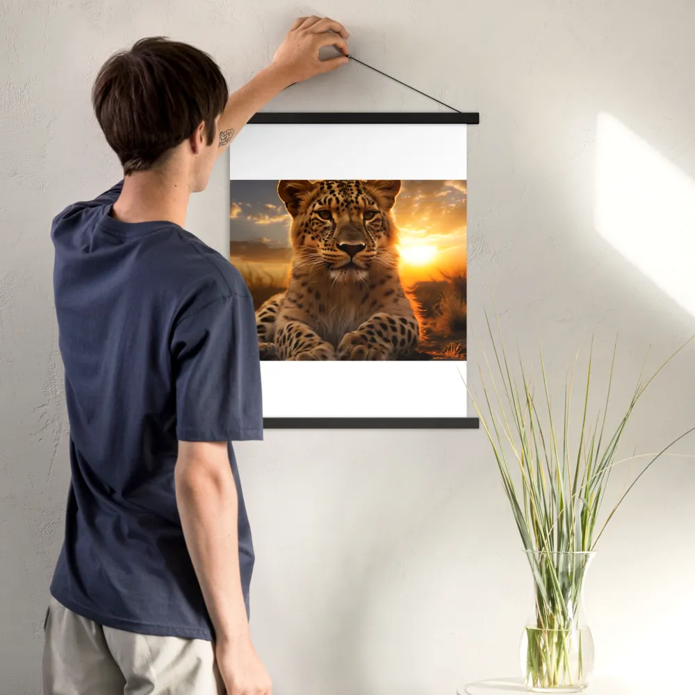Regal Presence: The Leopard at Sunset
