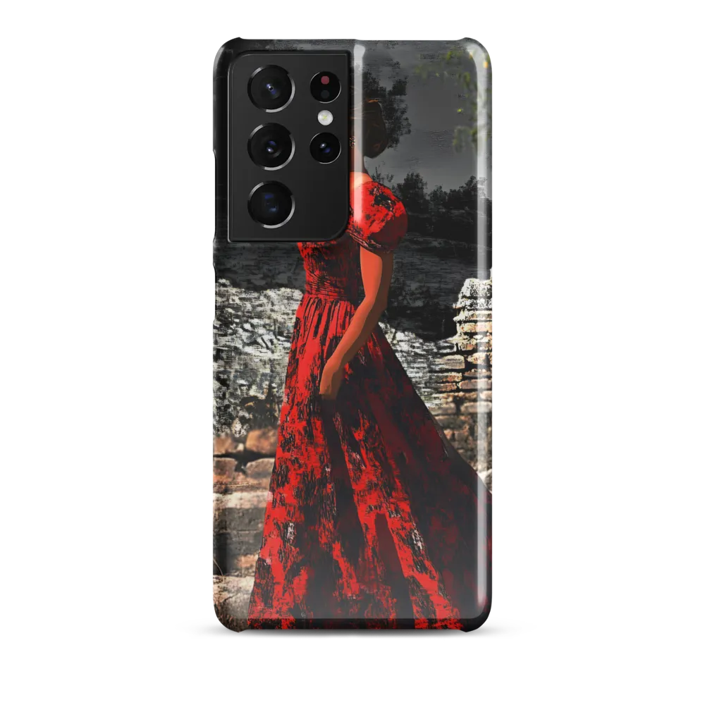 Elegance in Red | Phone Case |  S21 Ultra | Snap Case | Glossy