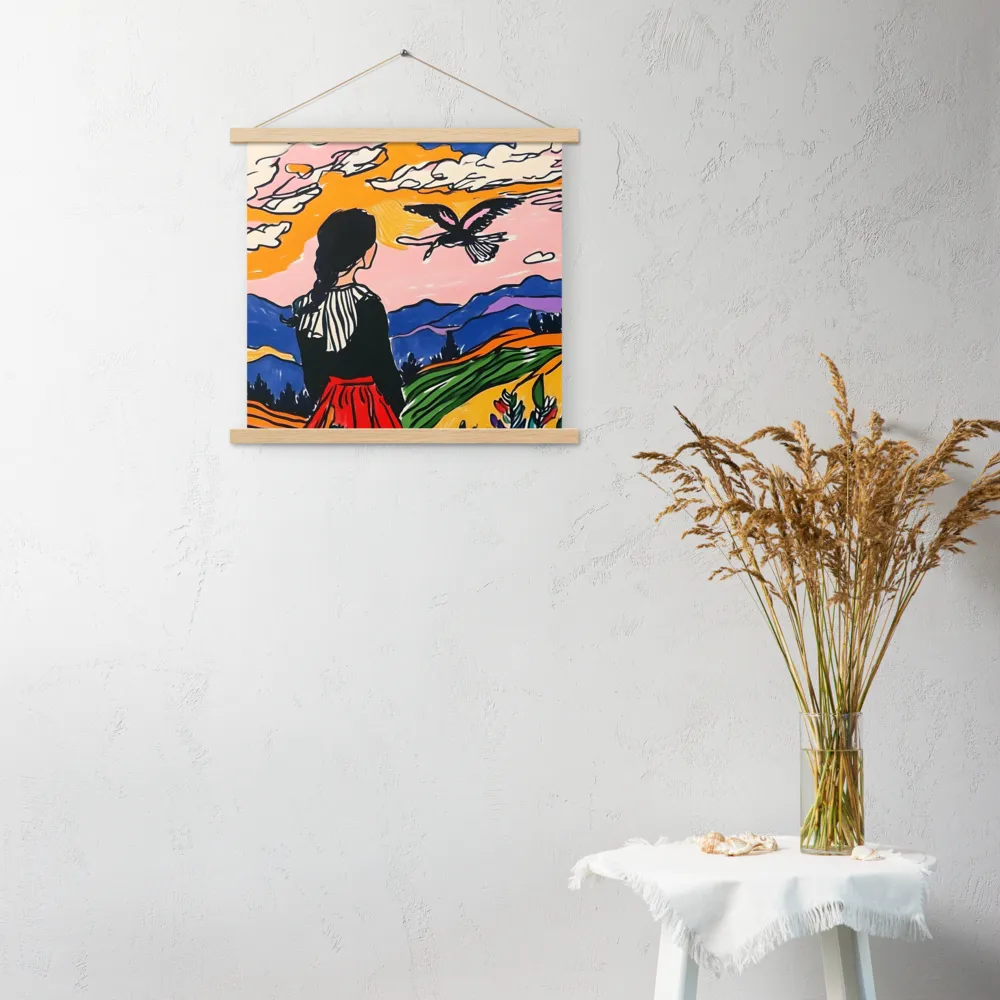A Journey into Freedom | Poster With Oak Wood Hanger | 18″×18″