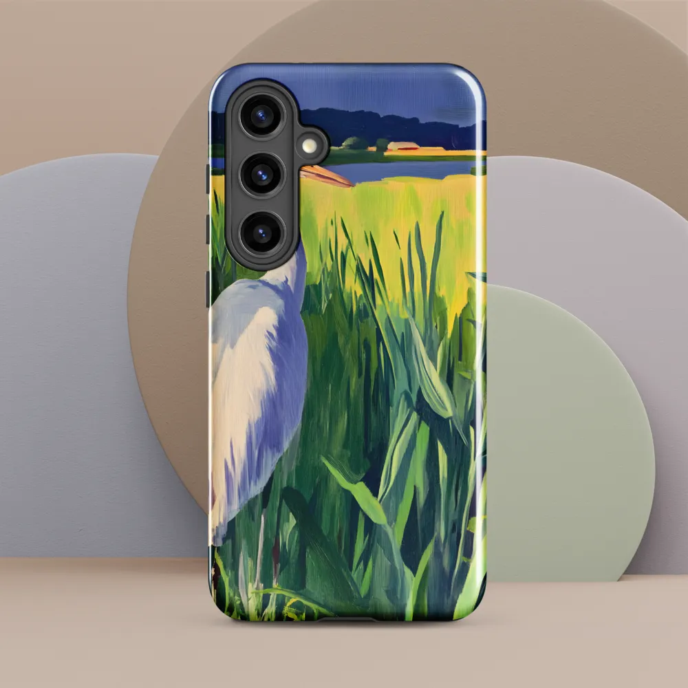 Graceful Presence: The Heron in the Meadow