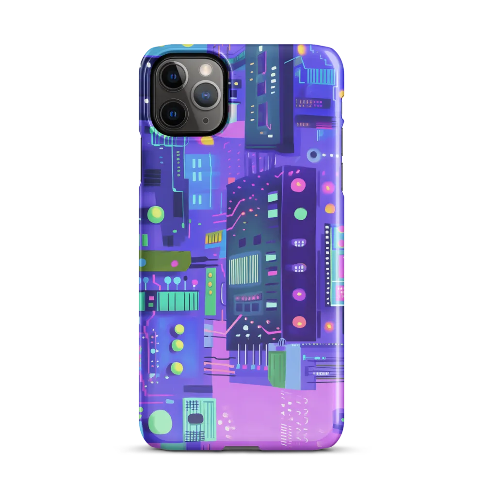 Futuristic Cityscape: A Digital Dream | Phone Case |  11 Pro Max | Snap Case | Glossy