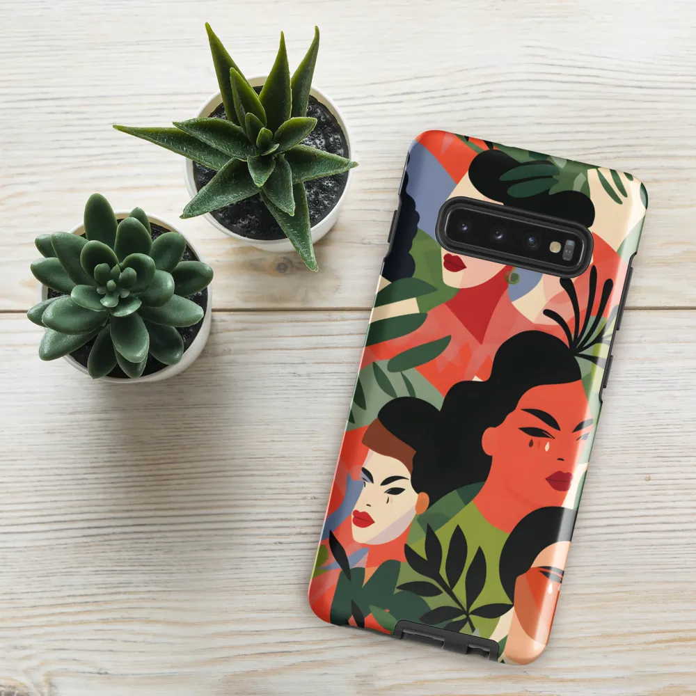 Harmony of Nature and Femininity | Phone Case |  S10 Plus | Tough Case | Glossy