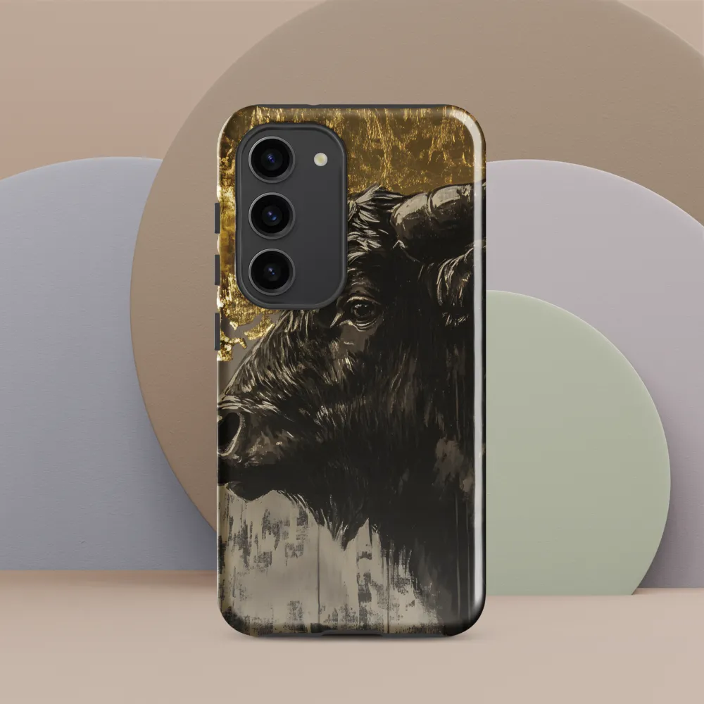 Gilded Bison in Profile