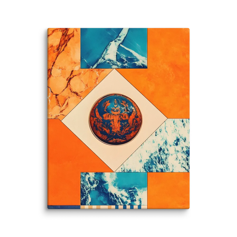 Harmonious Encounters: Abstract Geometry | Canvas | 11″×14″