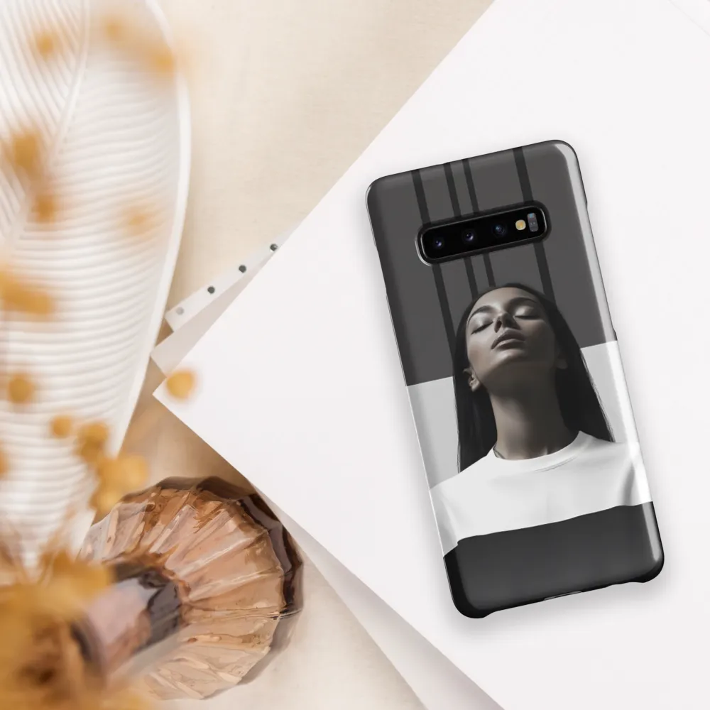 Serenity in Monochrome | Phone Case |  S10 Plus | Snap Case | Glossy