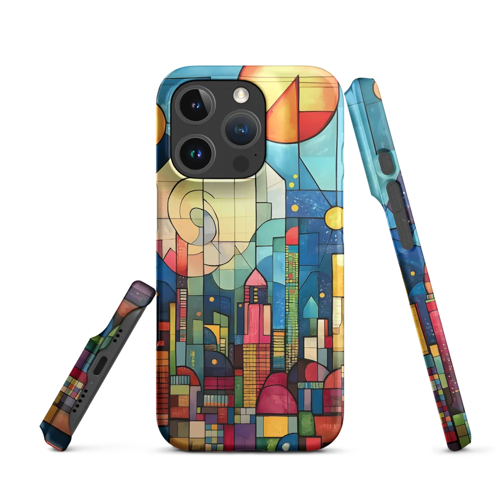 Geometric Harmony: A Vibrant Cityscape