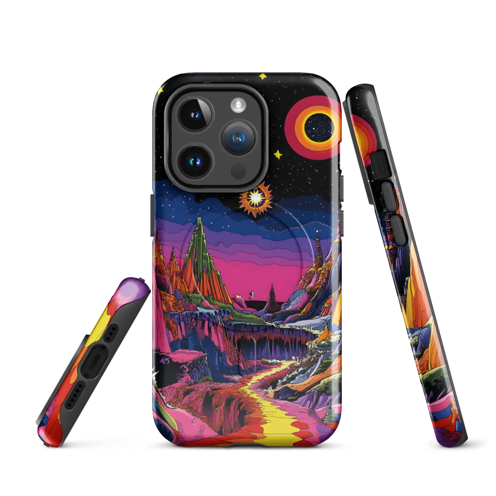 Galactic Wonders: A Journey Through an Alien Landscape | Phone Case |  14 Pro | MagSafe® Tough Case | Glossy