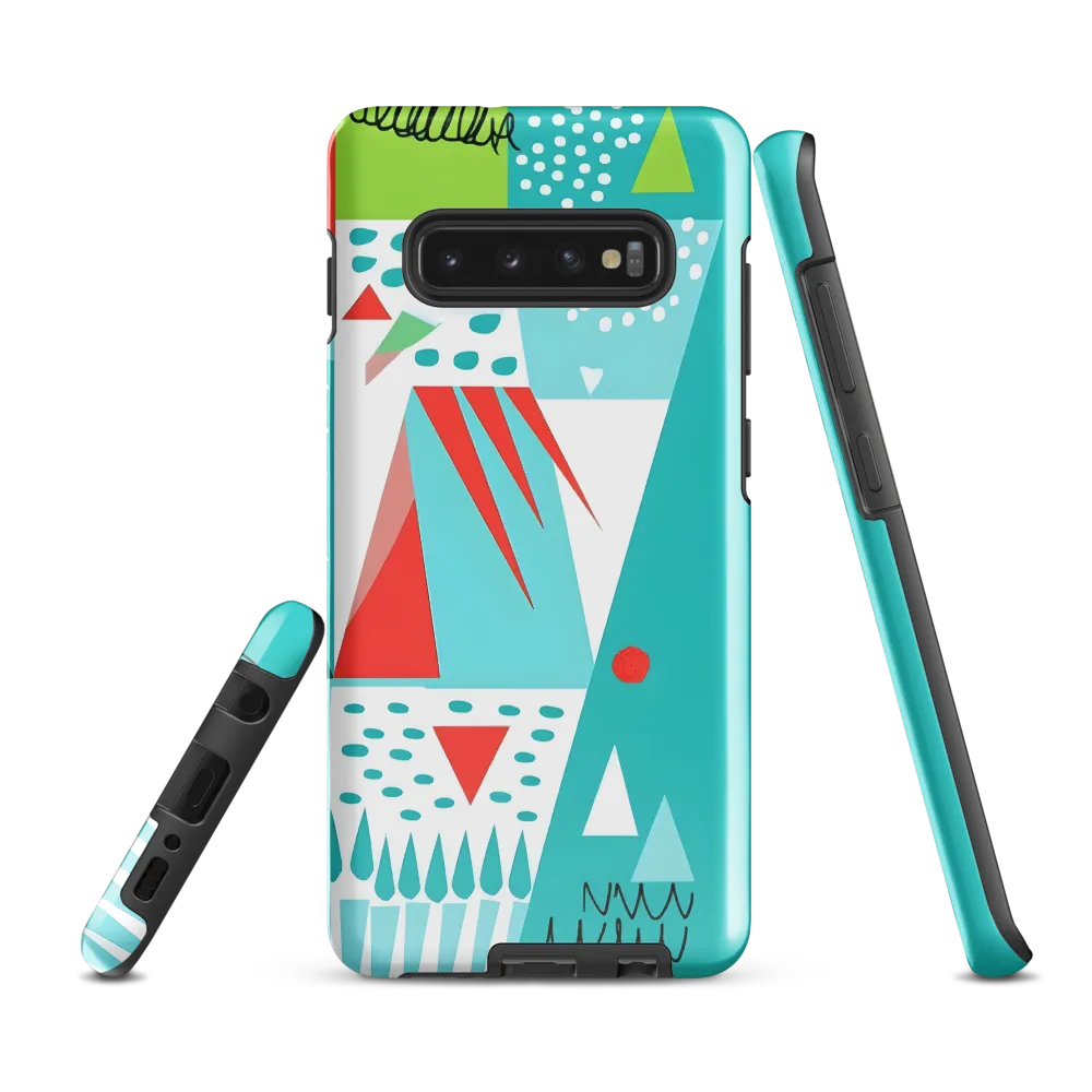 Dynamic Geometric Harmony | Phone Case |  S10 Plus | Tough Case | Glossy