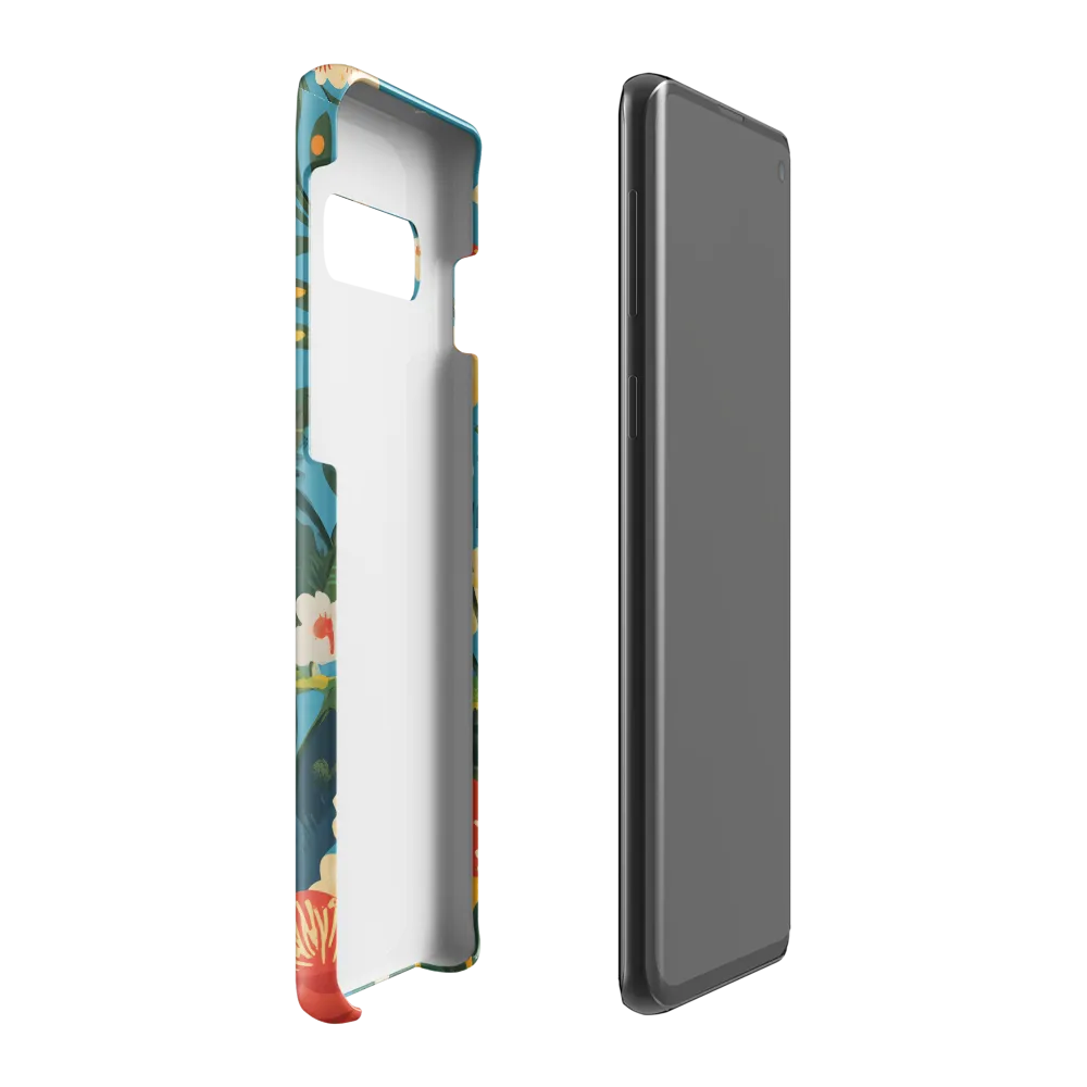 Serene Majesty: A Vibrant Deer Amidst Flora | Phone Case |  S10 Plus | Snap Case | Glossy