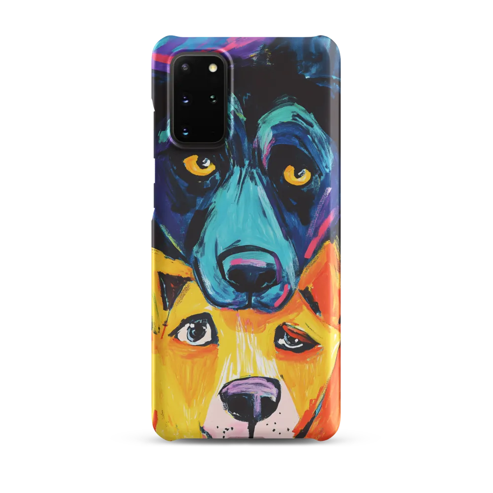 Vibrant Companions: An Expression of Canine Spirit | Phone Case |  S20 Plus | Snap Case | Matte
