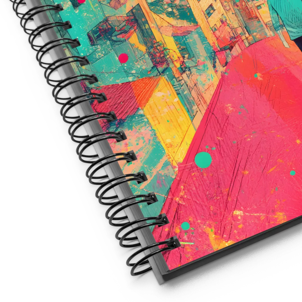 Urban Dreams: A Journey Through Color | Spiral Notebook