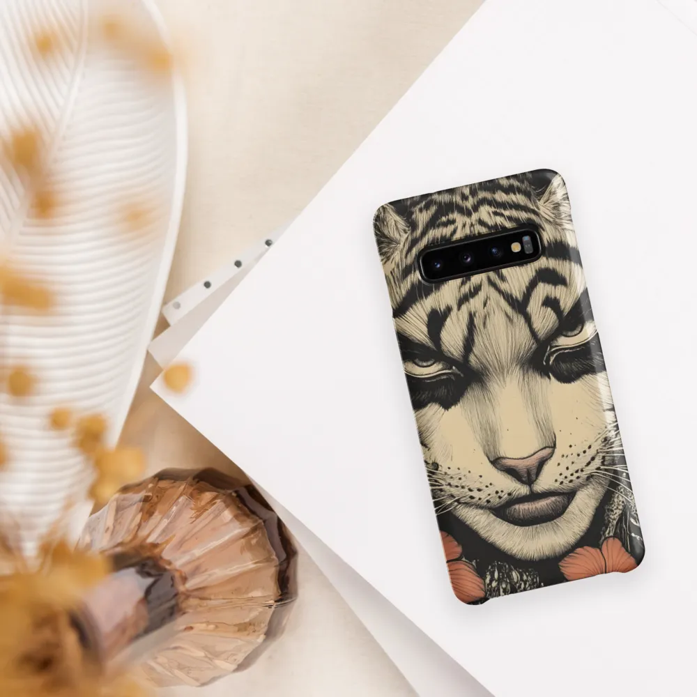 Feline Majesty: The Human-Leopard Connection | Phone Case |  S10 | Snap Case | Matte