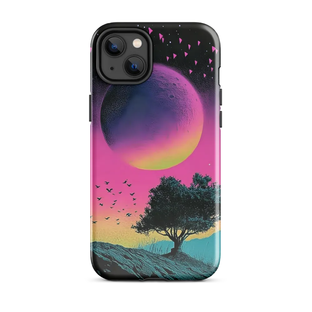 Dusk Under a Neon Moon