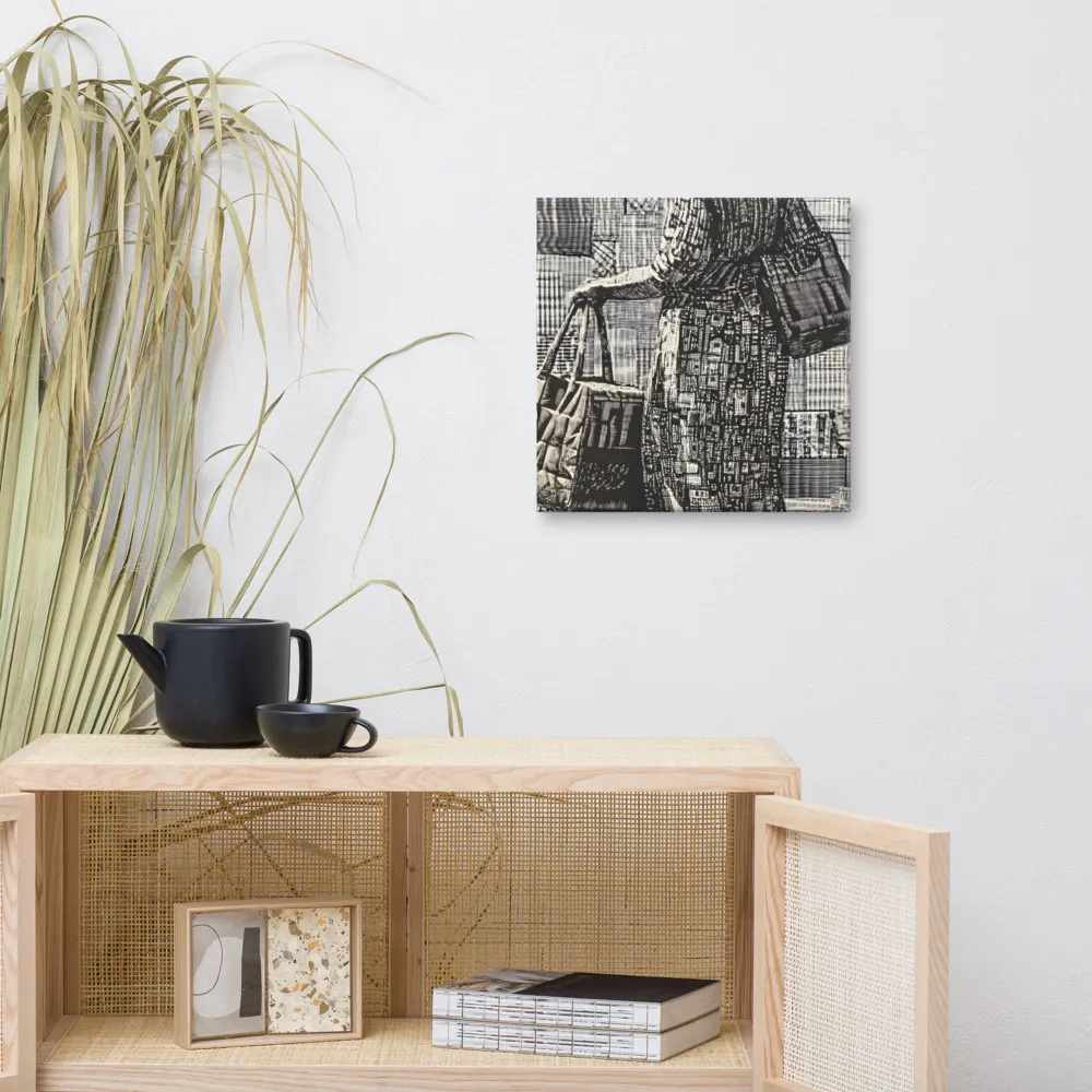 Urban Reflections: A Shopping Narrative | Canvas | 16″×16″