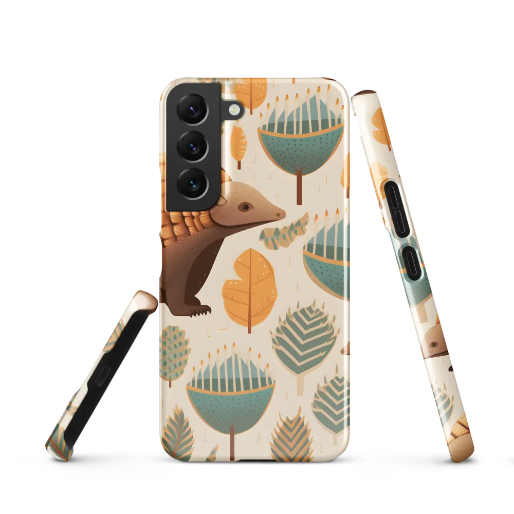 Pangolins in a Whimsical Habitat | Phone Case |  S22 | Snap Case | Glossy