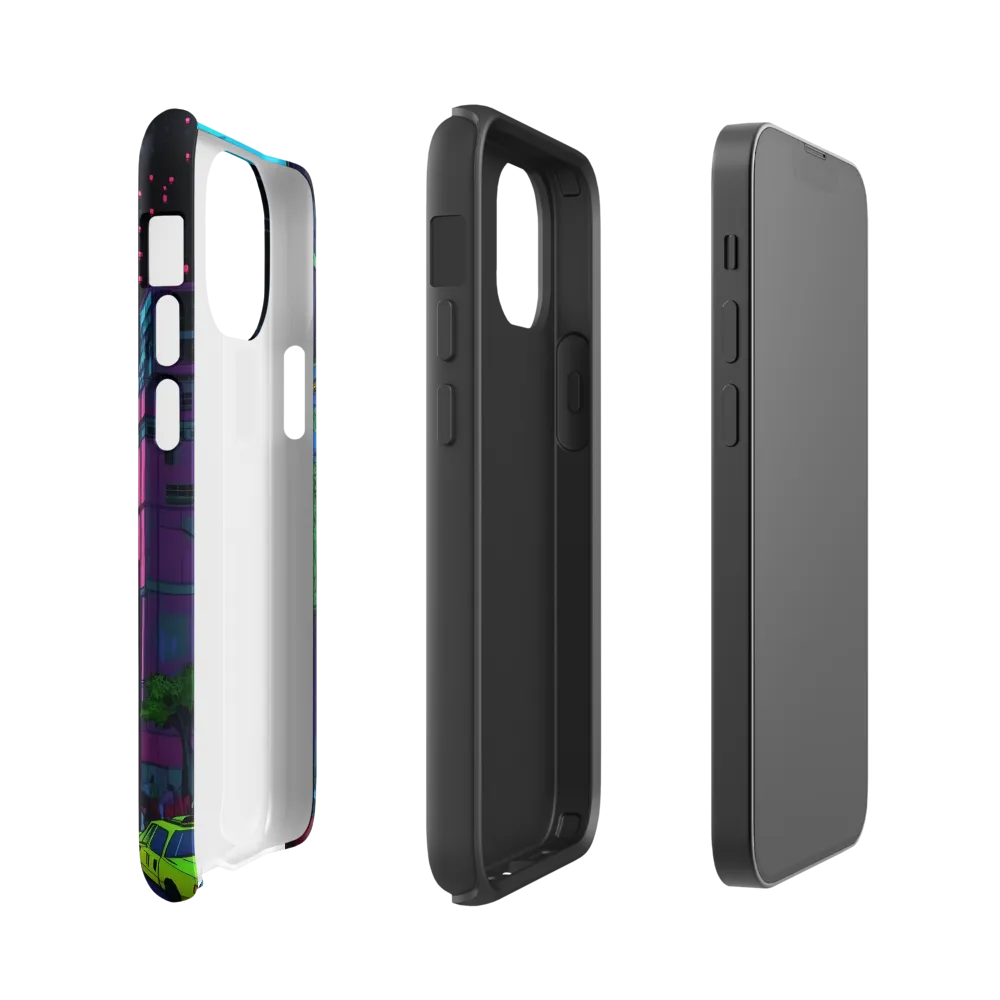 Neon Dreams of the City | Phone Case |  13 mini | Tough Case | Glossy