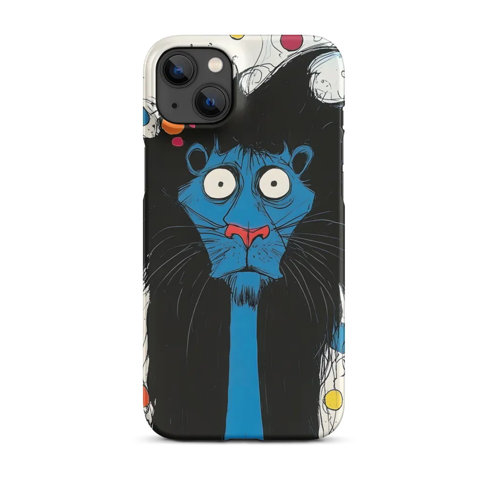 Whimsical Blue Lion