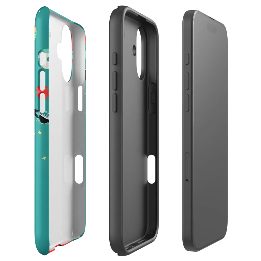 Cosmic Explorer: A Playful Journey Through Space | Phone Case |  16 Plus | Tough Case | Matte