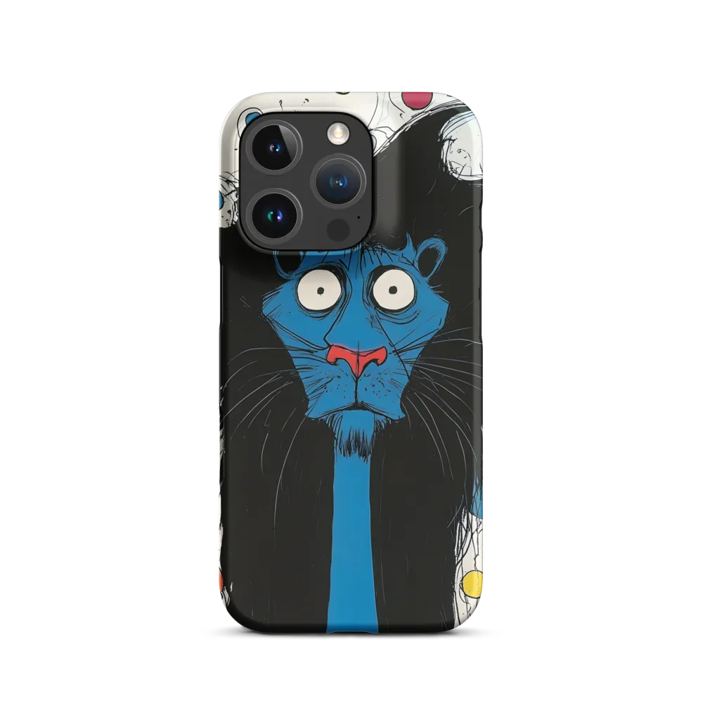 Whimsical Blue Lion