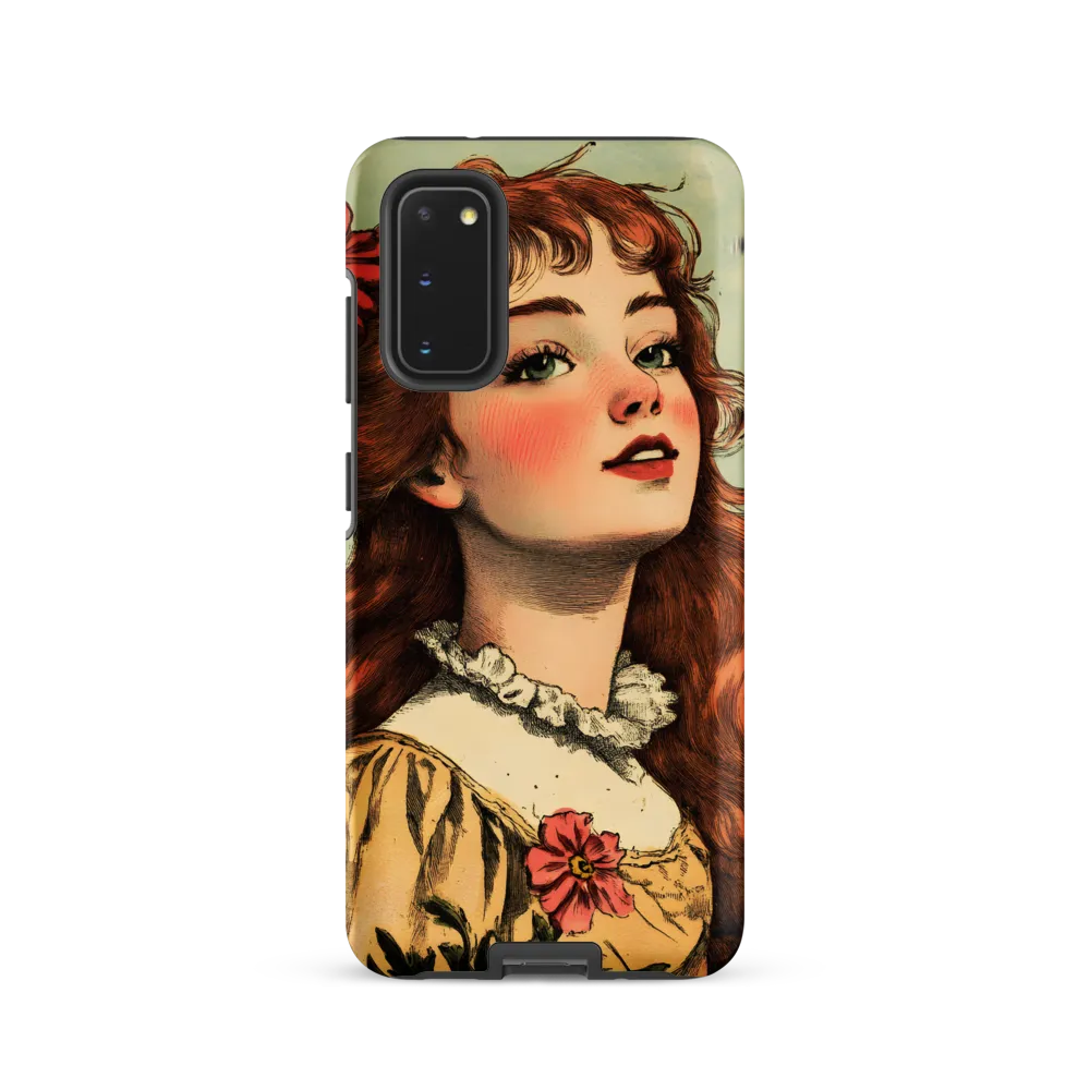 Whimsical Portrait of a Flower-Adorned Girl