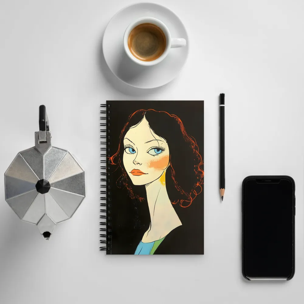 Elegance in Blue | Spiral Notebook