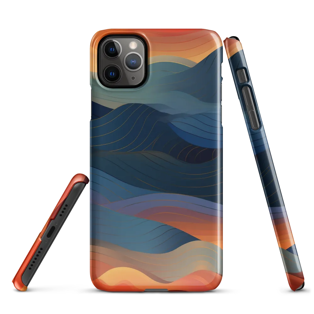 Harmonious Waves at Dusk | Phone Case |  11 Pro Max | Snap Case | Glossy