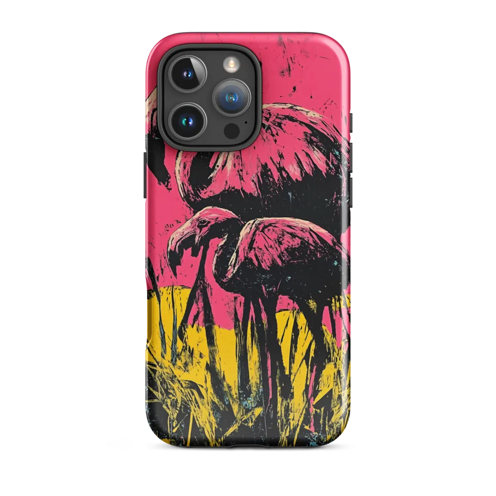 Flamingo Duet: A Pop Art Expression