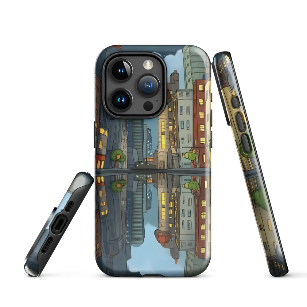 Reflections of a Serene City | Phone Case |  15 Pro | Tough Case | Glossy