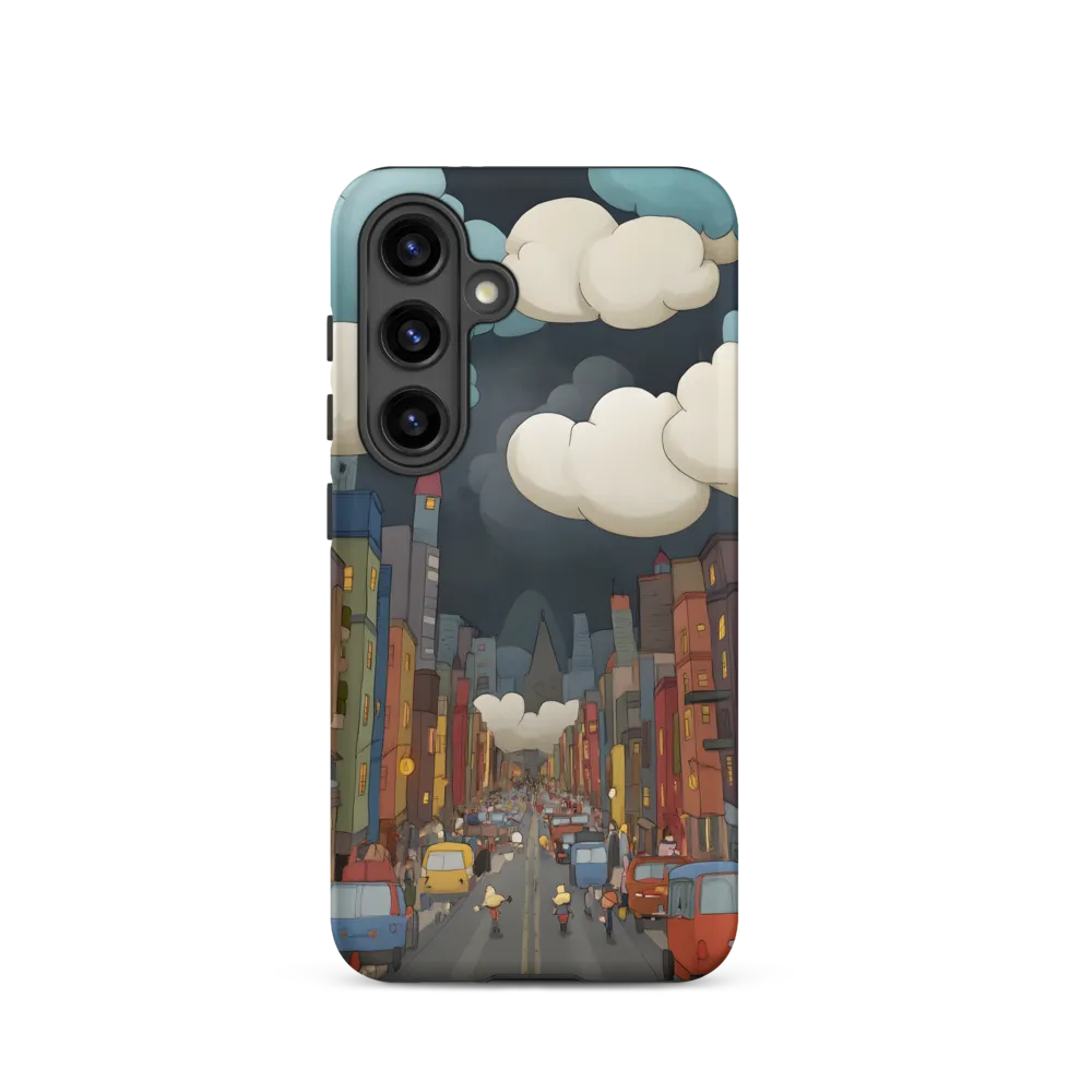 Urban Symphony: A City Awakens at Dusk | Phone Case |  S24 | Tough Case | Matte