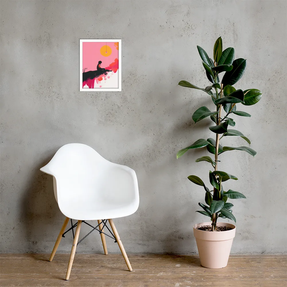 Whispers of the Sun | Poster with White Frame | 11″×14″
