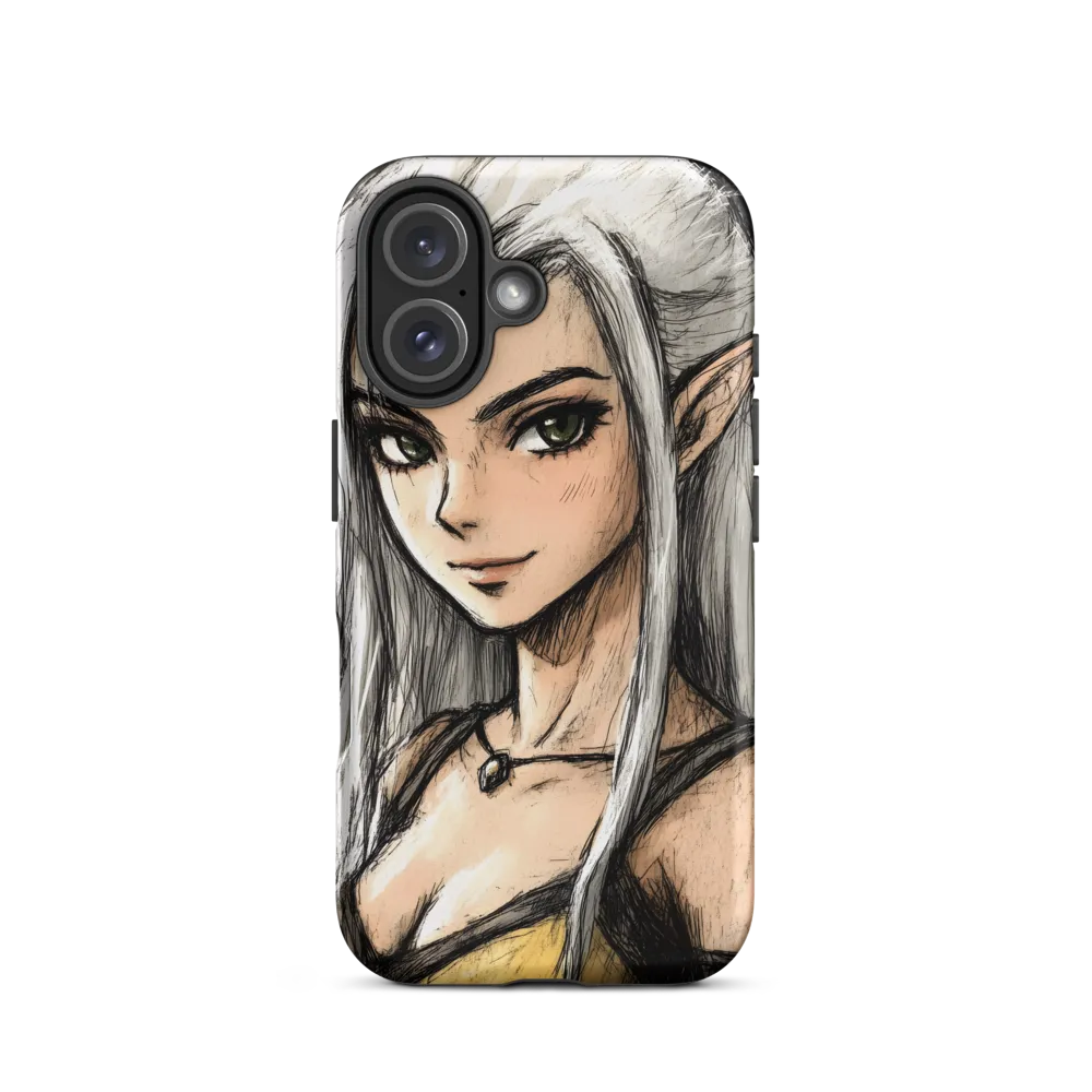 Ethereal Elegance: The Elf's Portrait | Phone Case