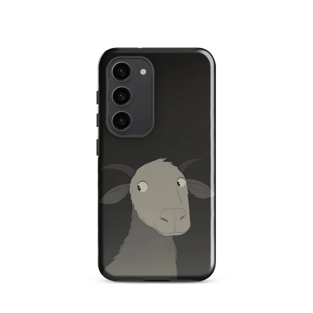 Whimsical Goat in Darkness