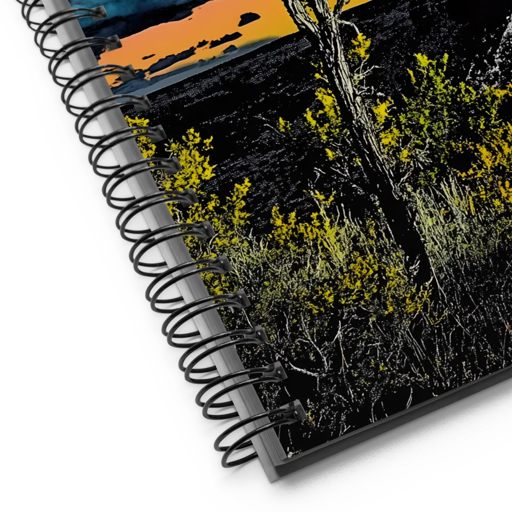 Ethereal Tree in a Surreal Landscape | Spiral Notebook