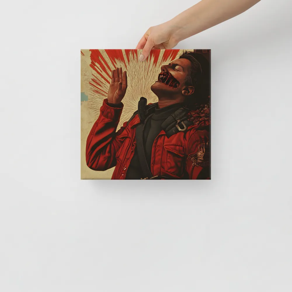 Defiant Echoes of Ruin | Canvas | 12″×12″