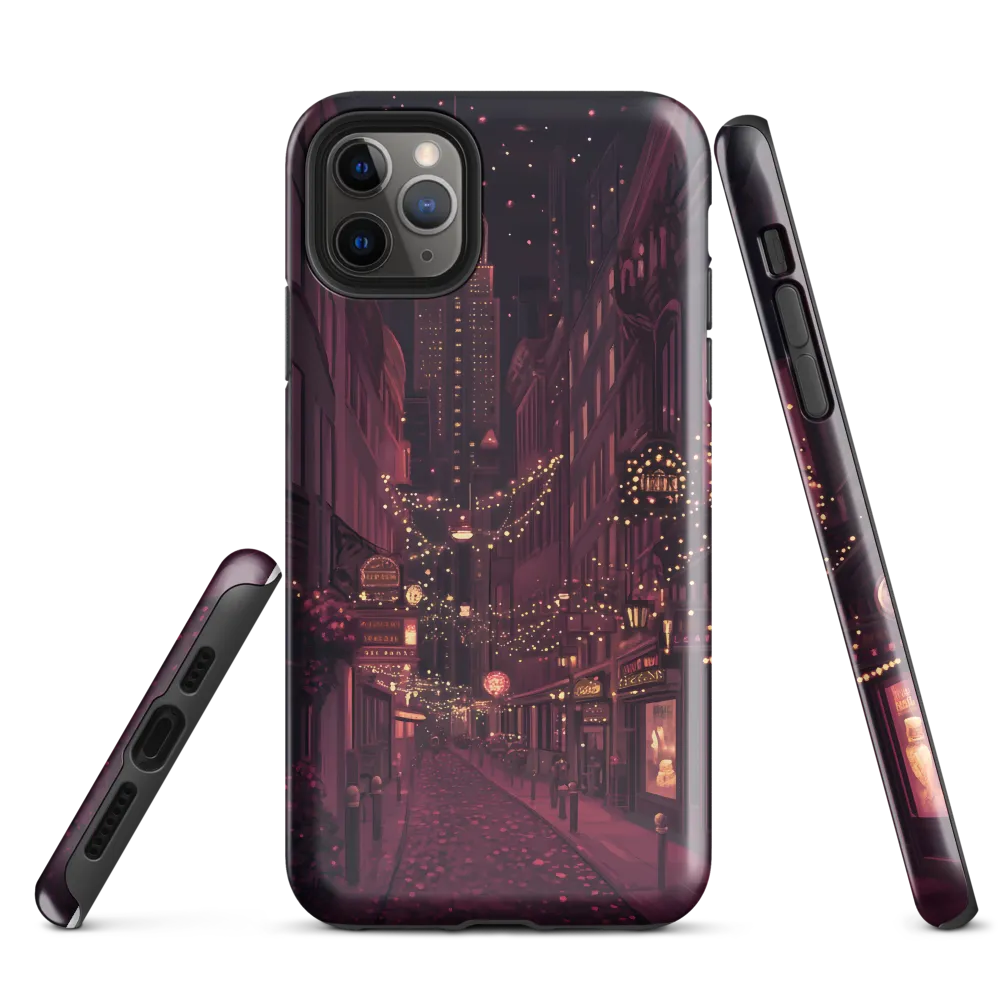 Nostalgic Nights: A Twilight Stroll in the City | Phone Case |  11 Pro Max | Tough Case | Glossy