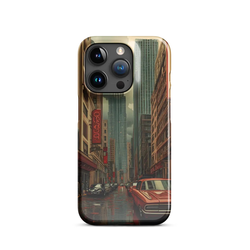Nostalgic Cityscape: Reflections of a Forgotten Era | Phone Case |  15 Pro | Snap Case | Glossy
