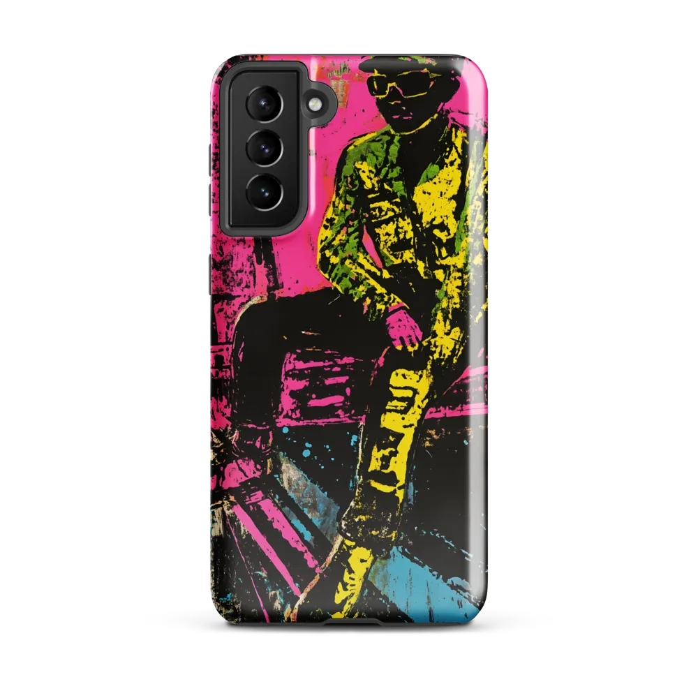Neon Reflections | Phone Case |  S21 Plus | Tough Case | Glossy