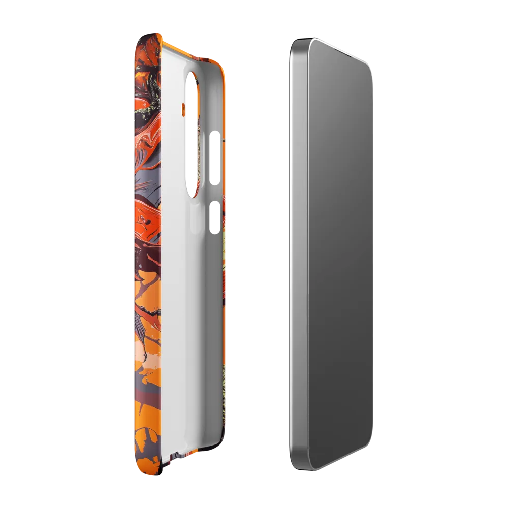 Life in Motion: An Abstract Tree | Phone Case |  S24 Plus | Snap Case | Matte