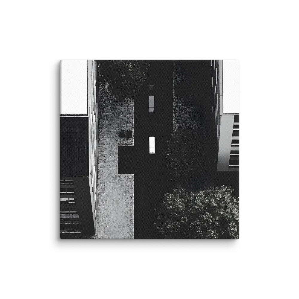 Urban Serenity from Above | Canvas | 12″×12″