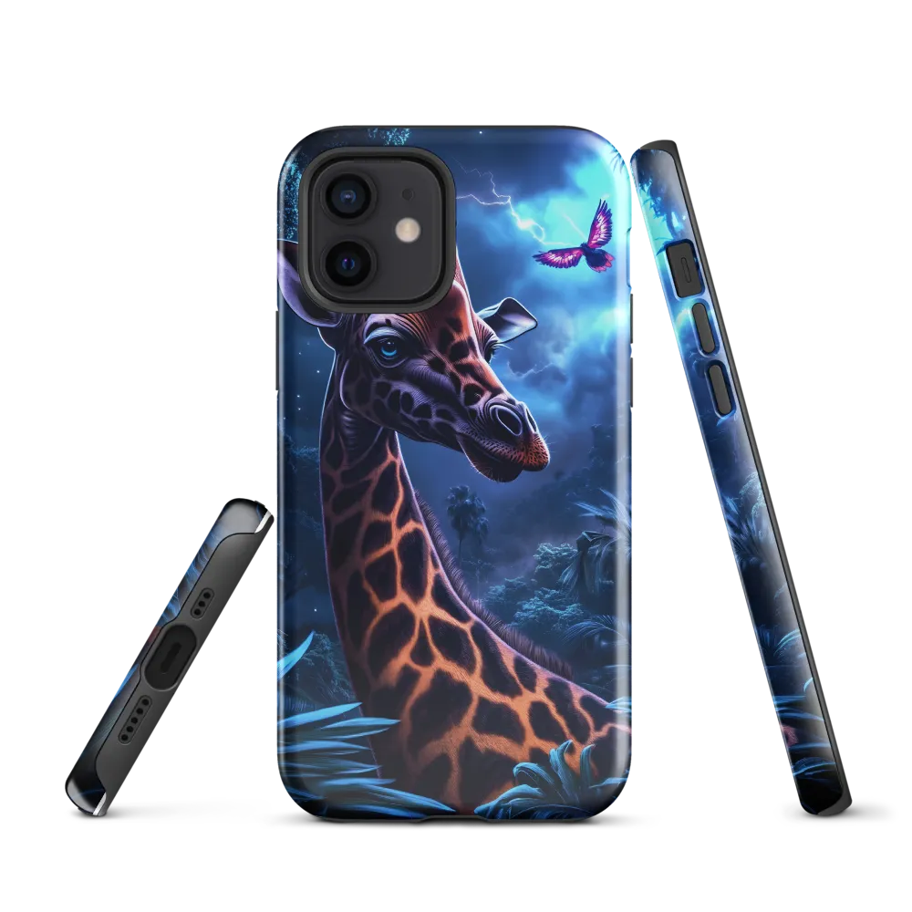 Mystical Giraffe in Twilight Jungle