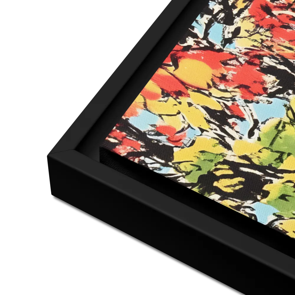 Autumn's Embrace | Canvas with Black Frame | 18″×24″