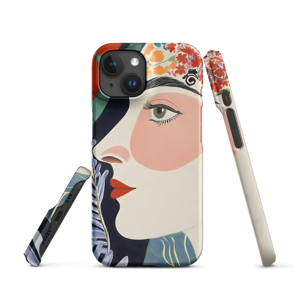 Floral Serenade: A Modern Portrait