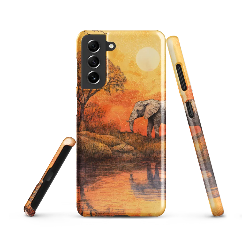 Elephant's Serenity at Dusk