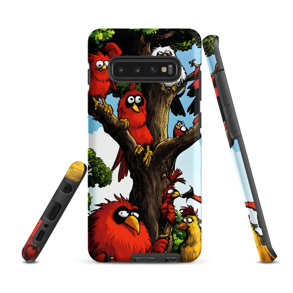 Whimsical Avian Gathering