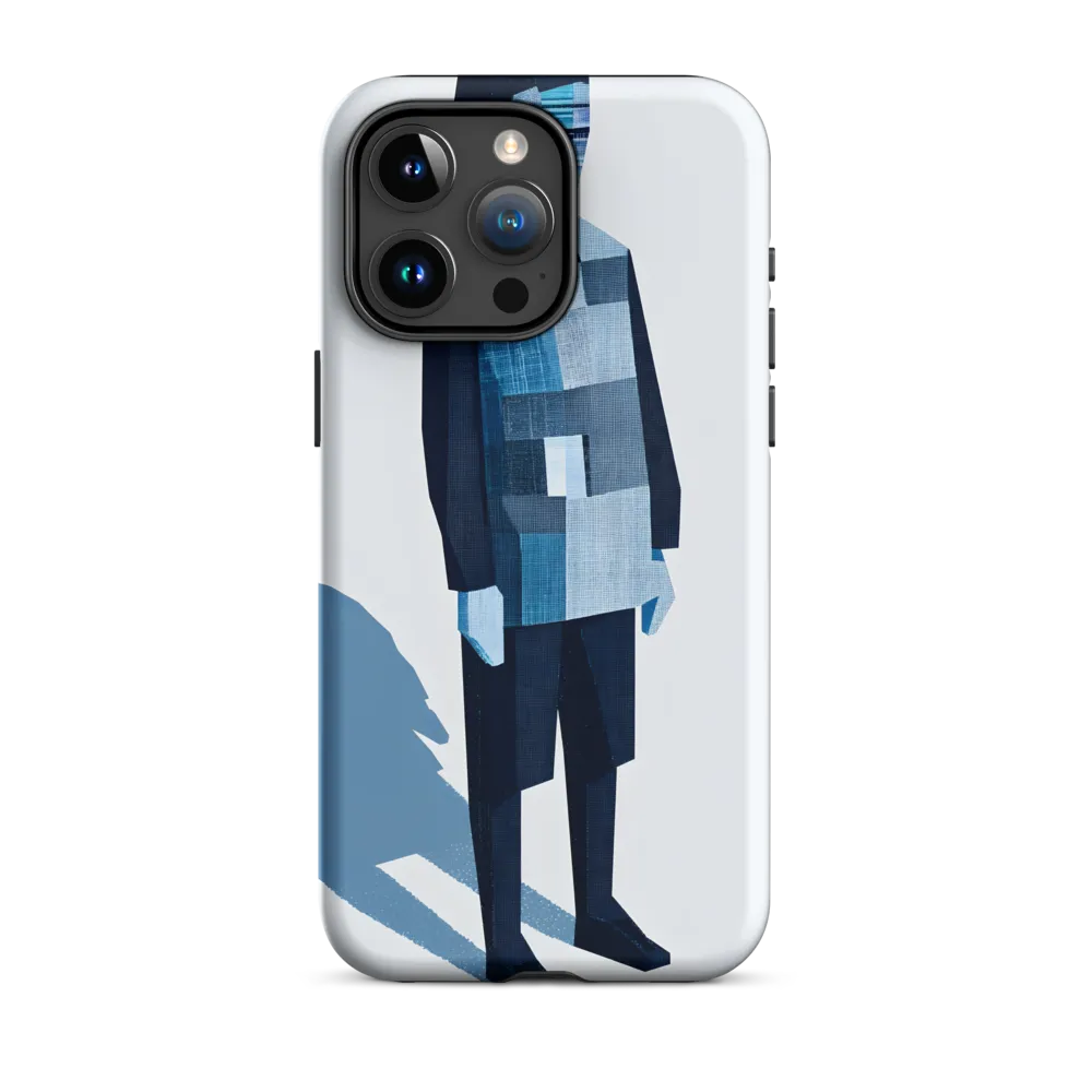 Patchwork Figure in Blue