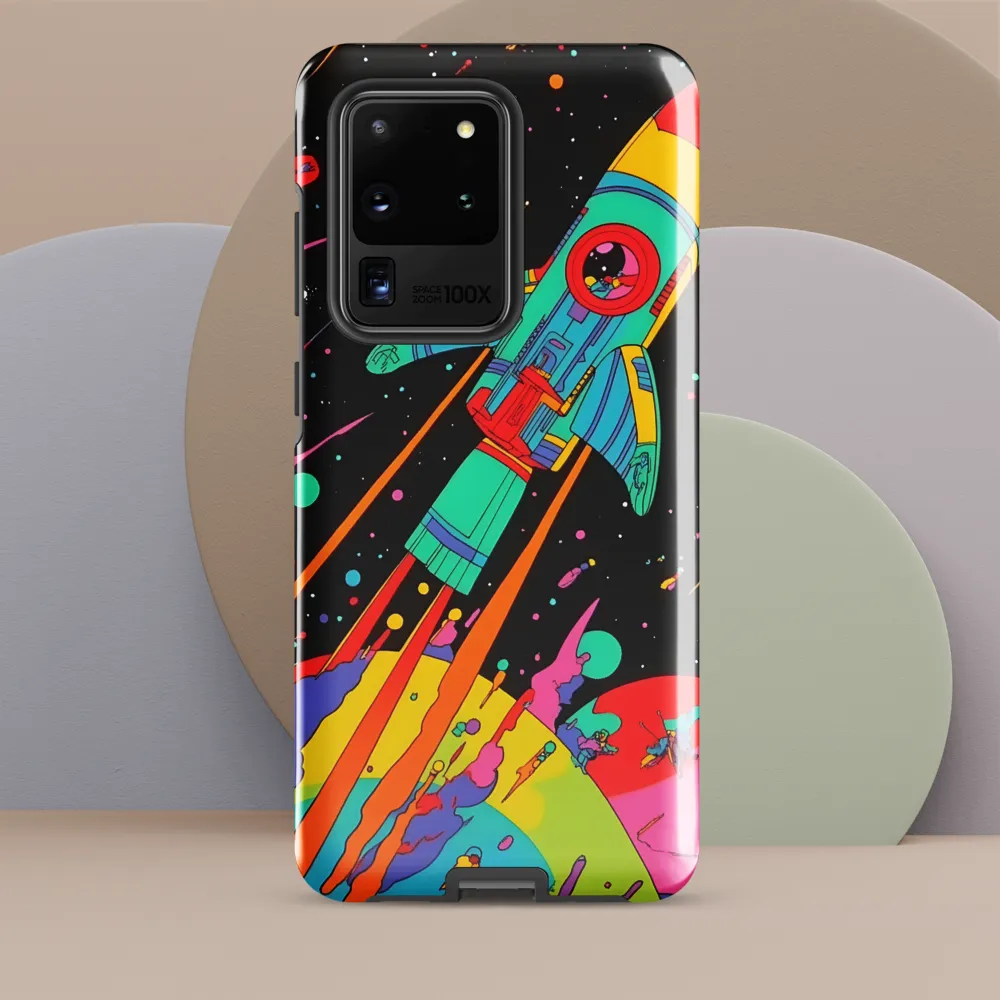 Cosmic Voyage: The Neon Lift-Off